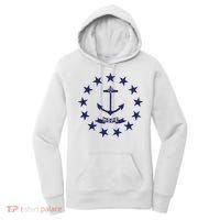 Rhode Island State Flag Distressed Blue Providence Rhode Women's Hoodie thumb 0