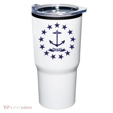 Rhode Island State Flag Distressed Blue Providence Rhode Tumbler