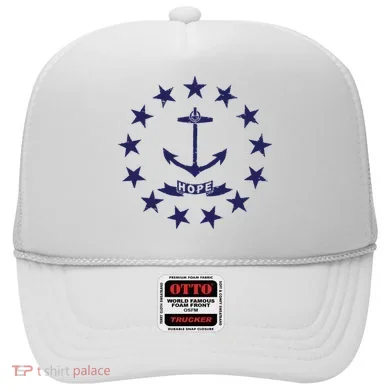 Rhode Island State Flag Distressed Blue Providence Rhode Hat