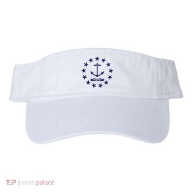 Rhode Island State Flag Distressed Blue Providence Rhode Visor