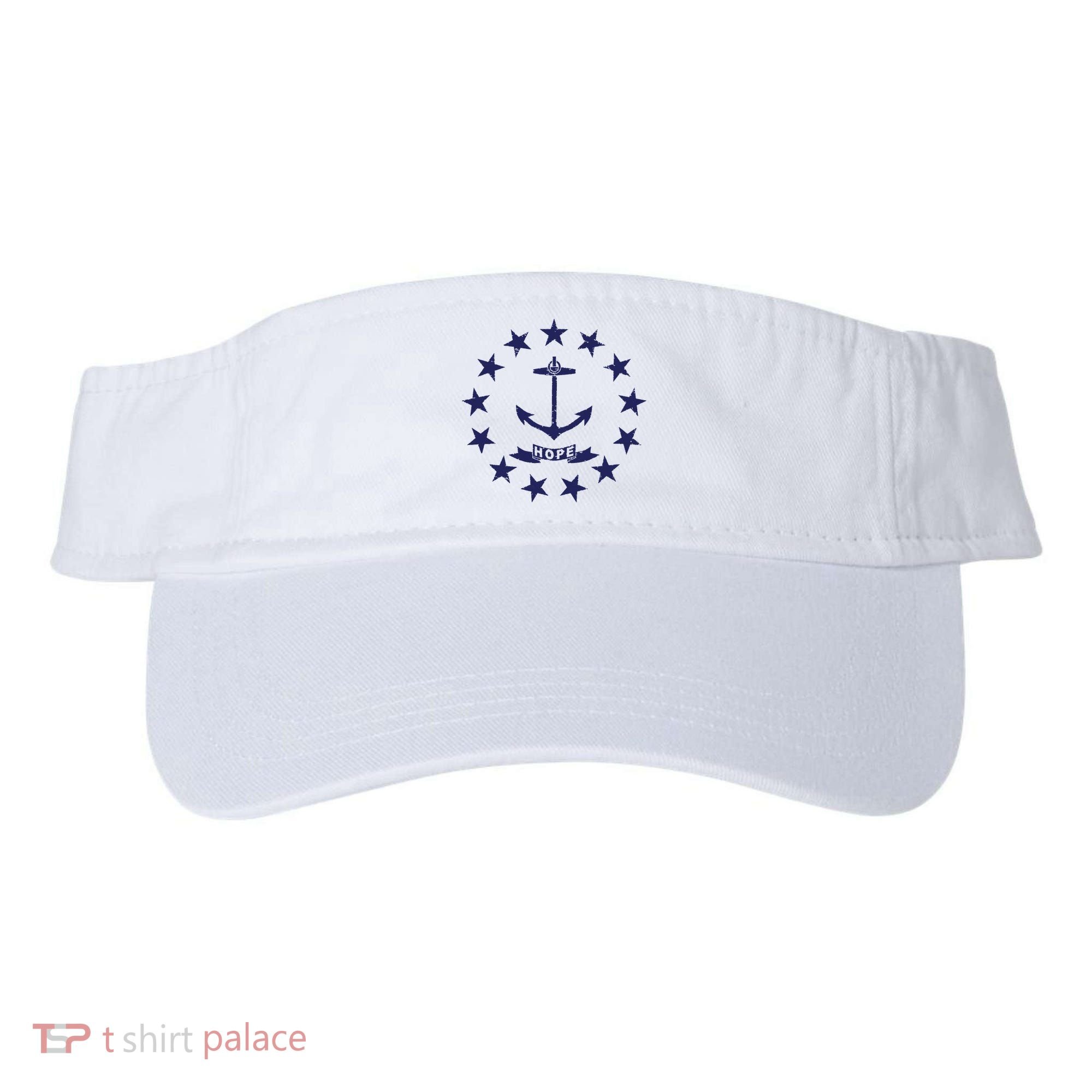 Rhode Island State Flag Distressed Blue Providence Rhode Visor