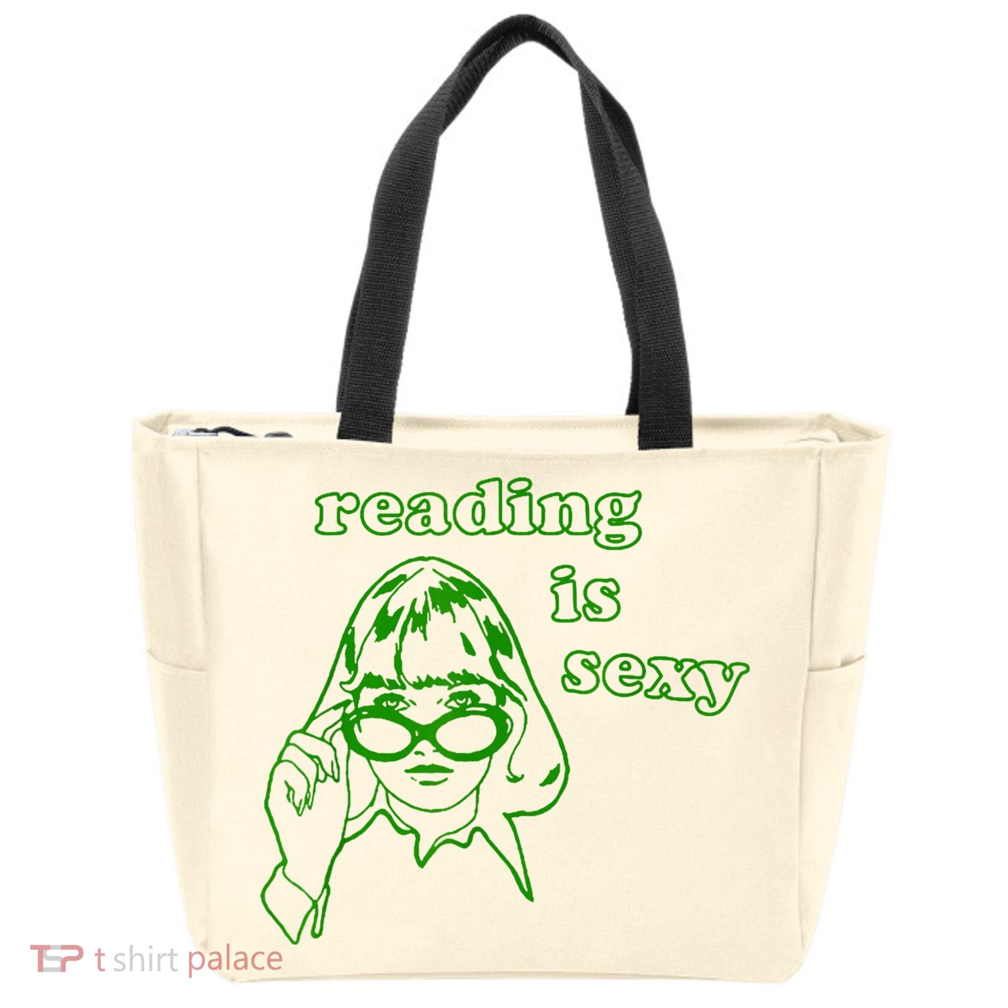 Reading Is Sexy Costume Library Women Bookworm Bookaholic Tote Bag