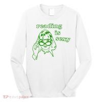 Reading Is Sexy Costume Library Women Bookworm Bookaholic Long Sleeve Shirt thumb 0