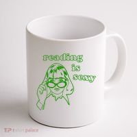 Reading Is Sexy Costume Library Women Bookworm Bookaholic Coffee Mug thumb 1