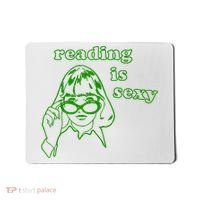Reading Is Sexy Costume Library Women Bookworm Bookaholic Mousepad thumb 0