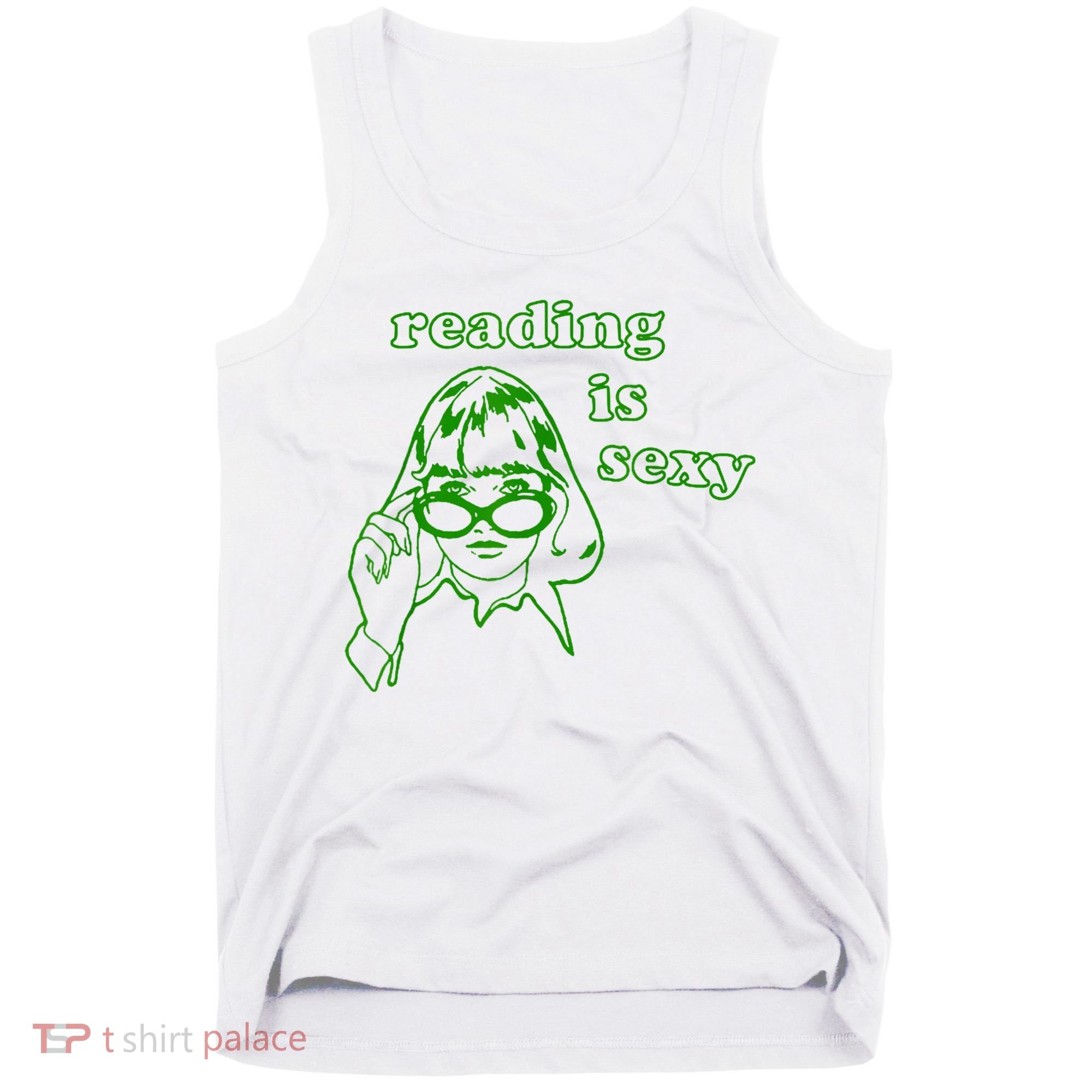 Reading Is Sexy Costume Library Women Bookworm Bookaholic Tank Top