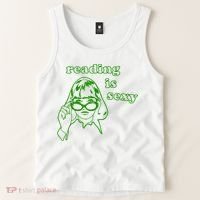 Reading Is Sexy Costume Library Women Bookworm Bookaholic Tank Top thumb 2