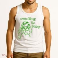 Reading Is Sexy Costume Library Women Bookworm Bookaholic Tank Top thumb 3