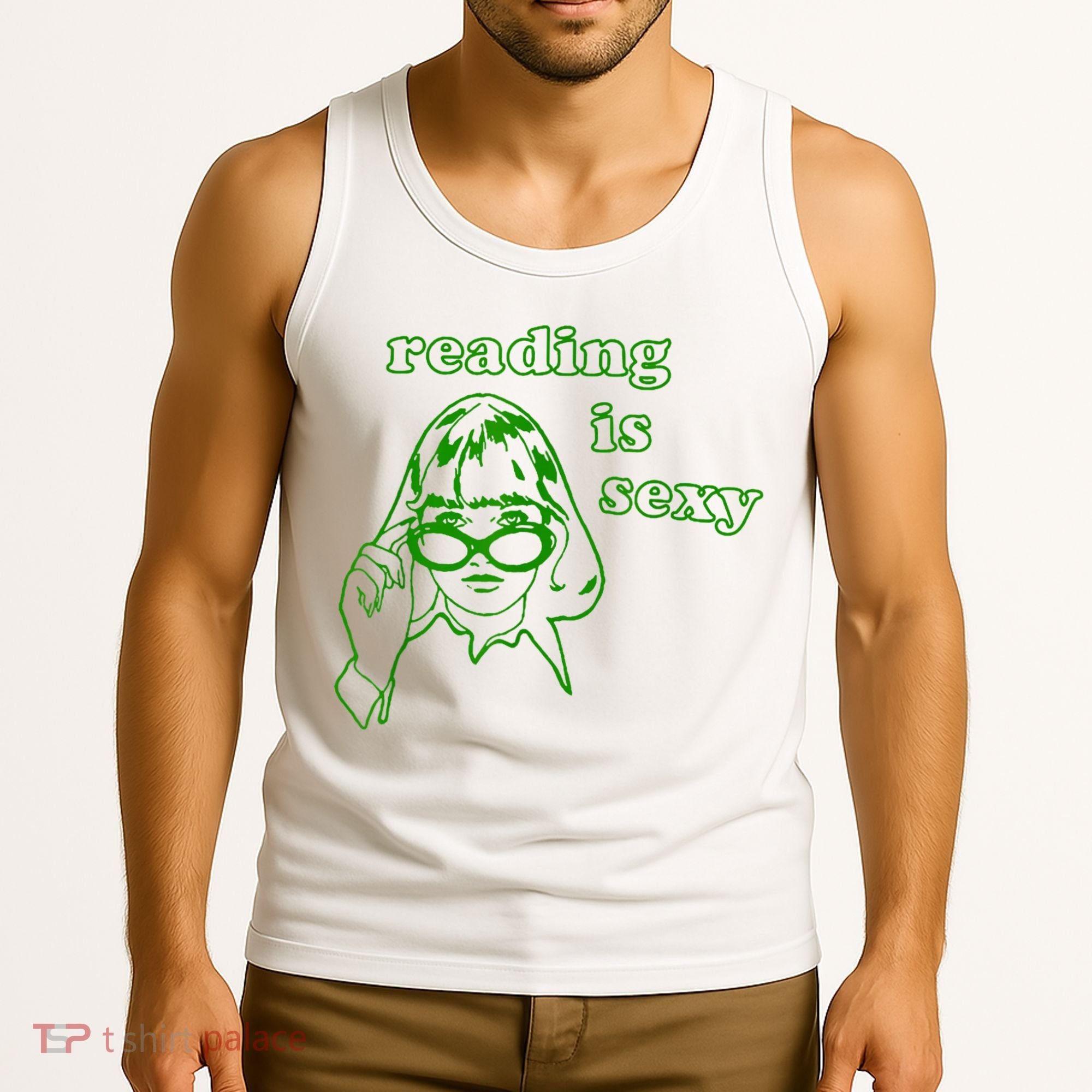 Reading Is Sexy Costume Library Women Bookworm Bookaholic Tank Top