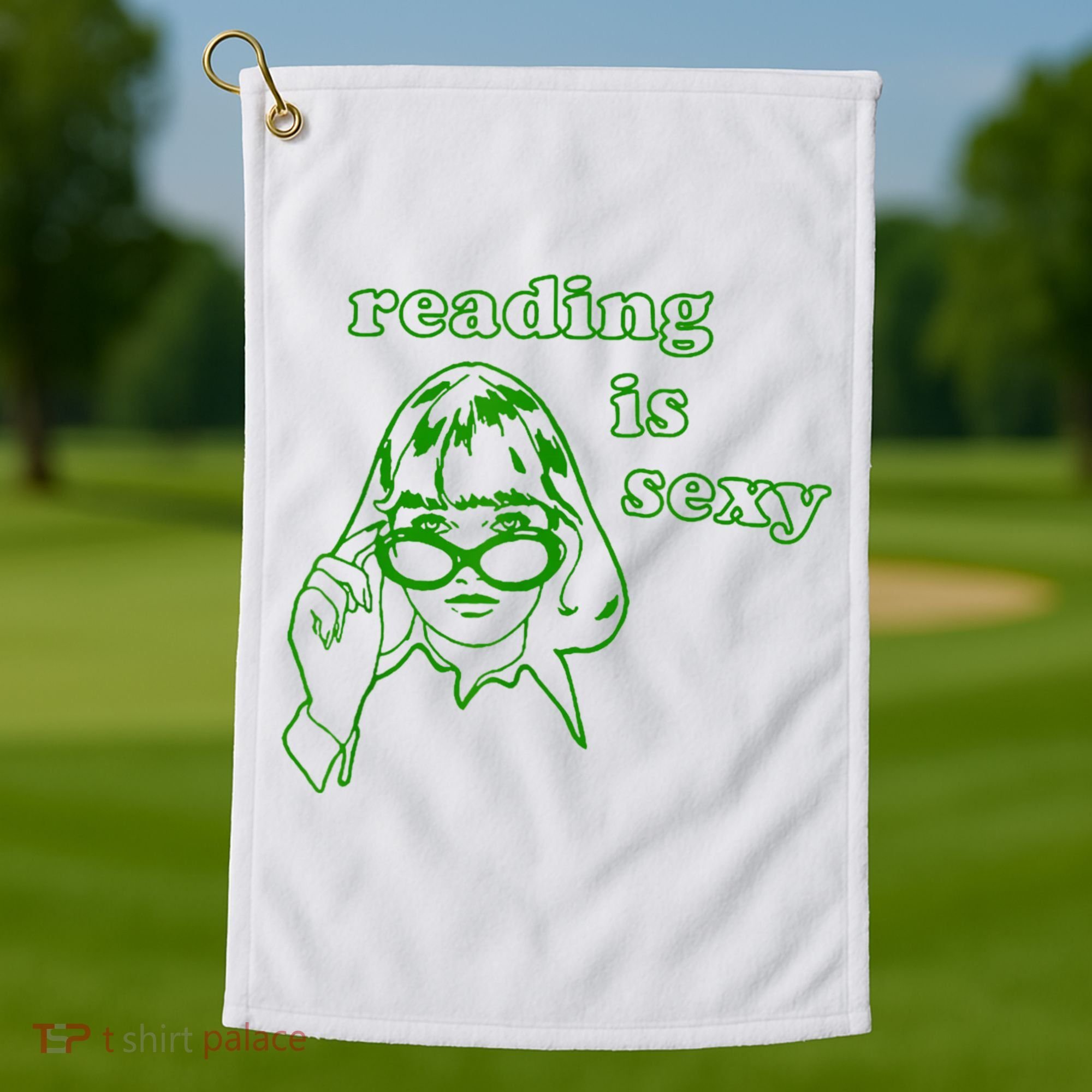Reading Is Sexy Costume Library Women Bookworm Bookaholic Golf Towel