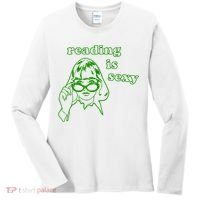 Reading Is Sexy Costume Library Women Bookworm Bookaholic Women's Long Sleeve Shirt thumb 0