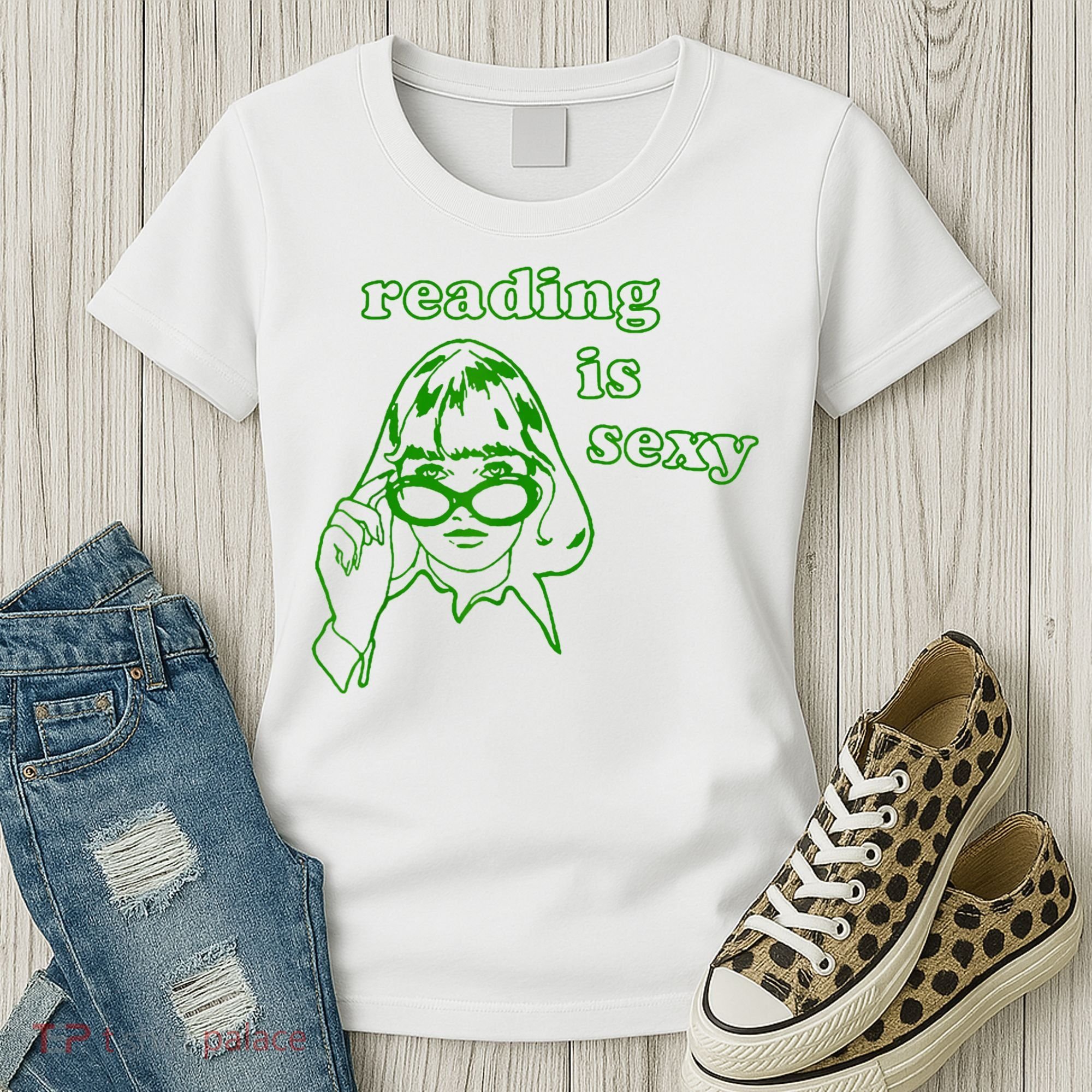 Reading Is Sexy Costume Library Women Bookworm Bookaholic Women's T-Shirt
