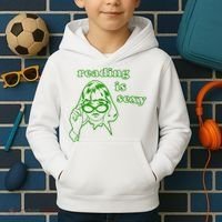 Reading Is Sexy Costume Library Women Bookworm Bookaholic Kids Hoodie thumb 2
