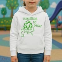 Reading Is Sexy Costume Library Women Bookworm Bookaholic Kids Hoodie thumb 3
