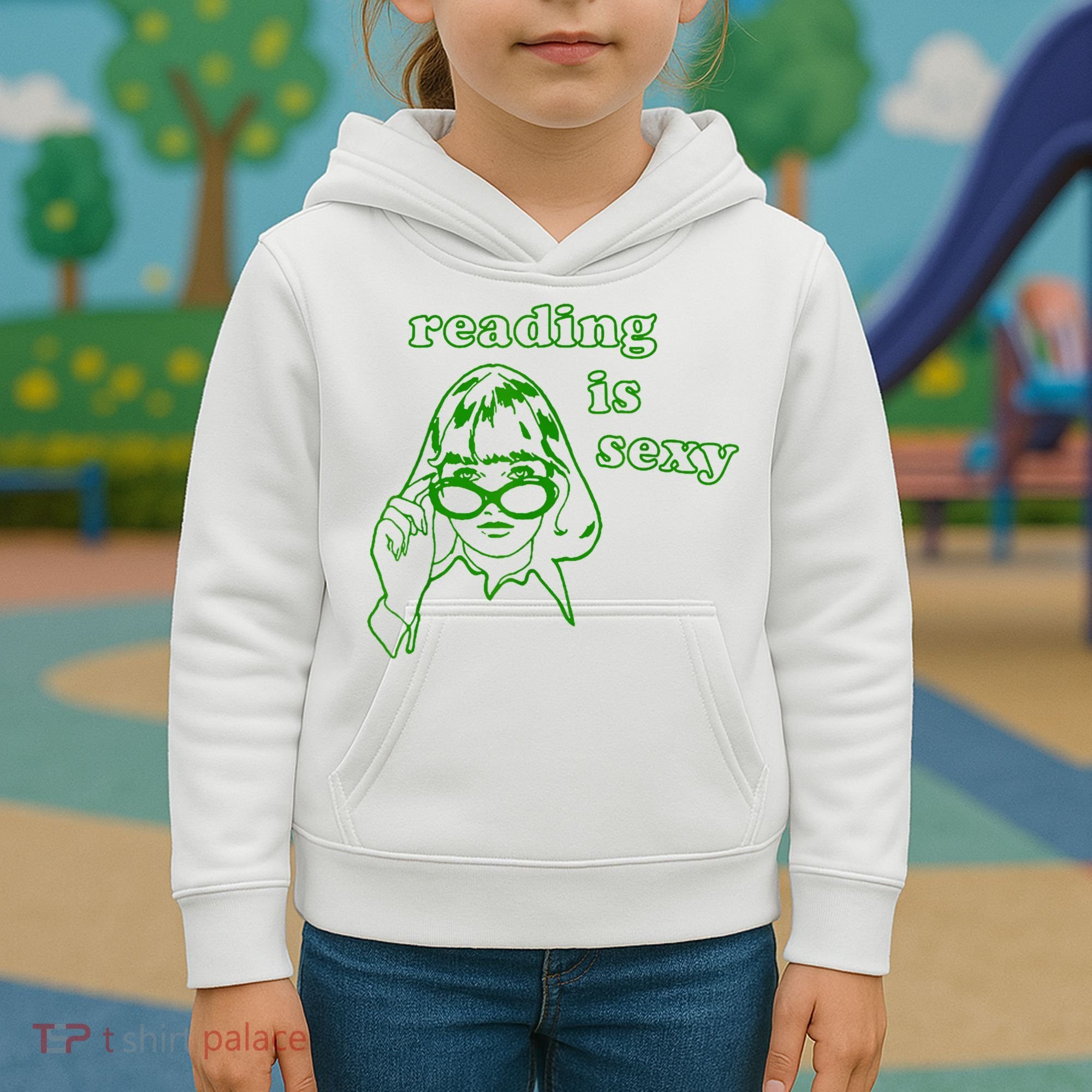 Reading Is Sexy Costume Library Women Bookworm Bookaholic Kids Hoodie