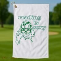 Reading Is Sexy Trending Golf Towel thumb 1