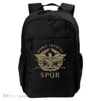 Roma Invicta Spqr Roman Eagle Distressed Backpack thumb 0
