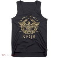 Roma Invicta Spqr Roman Eagle Distressed Tank Top thumb 0