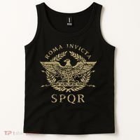 Roma Invicta Spqr Roman Eagle Distressed Tank Top thumb 2