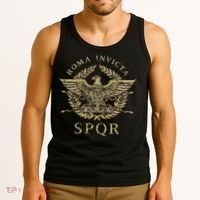 Roma Invicta Spqr Roman Eagle Distressed Tank Top thumb 3