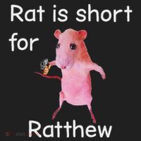 Rat Is Short For Ratthew Meme Women's Sweatshirt thumb 2
