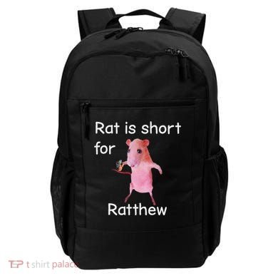 Rat Is Short For Ratthew Meme Backpack