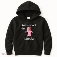Rat Is Short For Ratthew Meme Kids Hoodie thumb 0