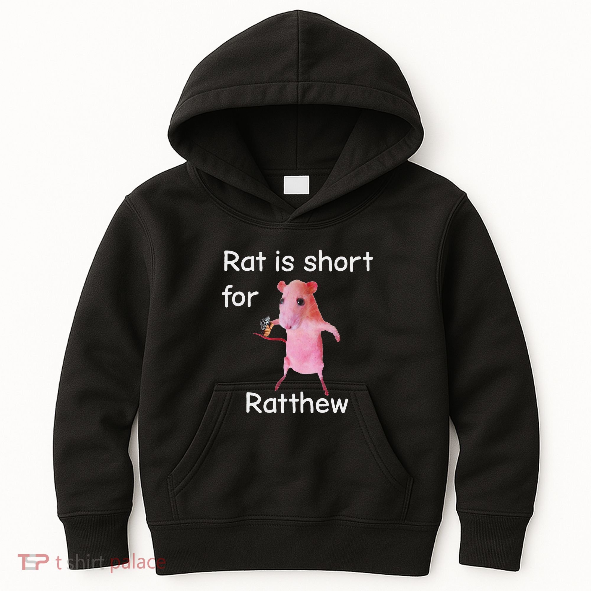 Rat Is Short For Ratthew Meme Kids Hoodie