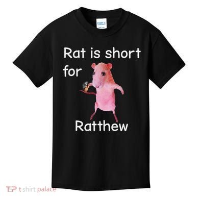 Rat Is Short For Ratthew Meme Kids T-Shirt