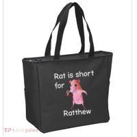 Rat Is Short For Ratthew Meme Tote Bag thumb 2