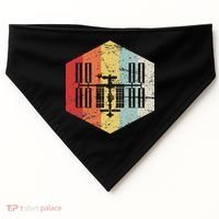 Retro International Space Station USA-Made Doggie Bandana thumb 0