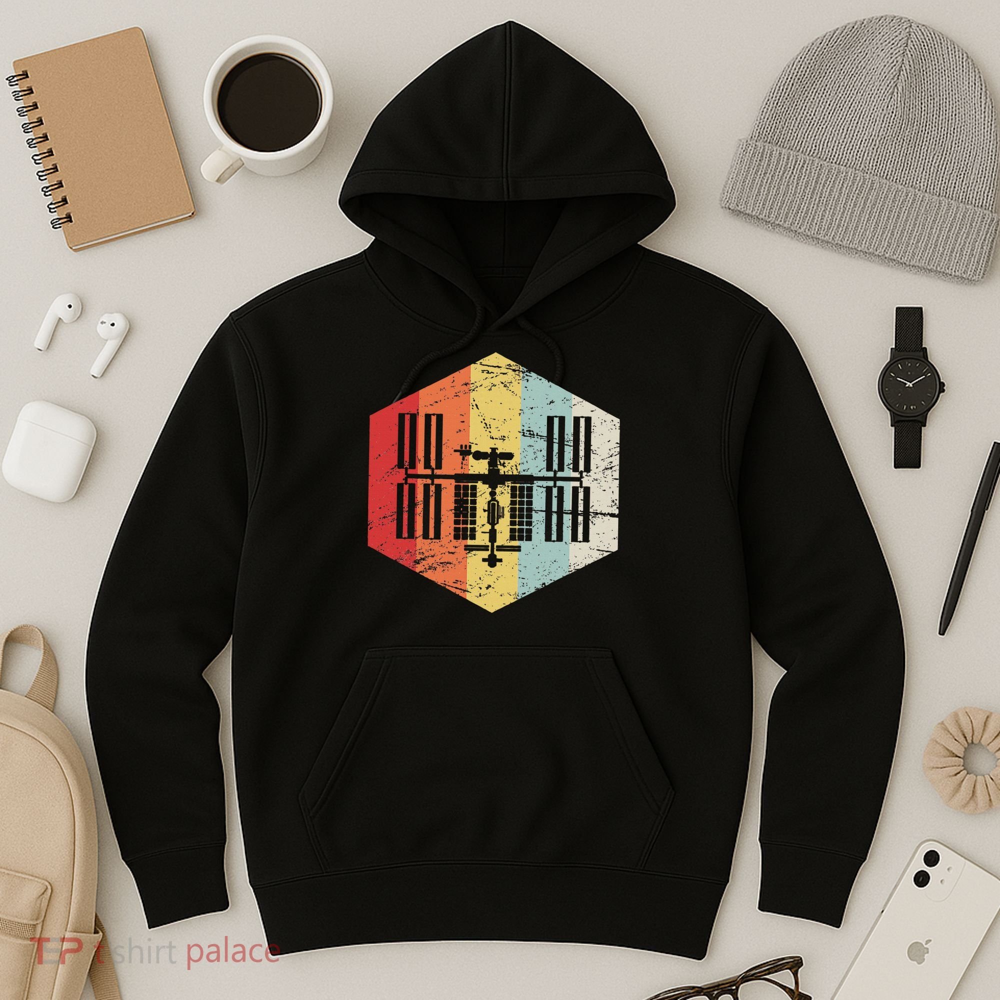 Retro International Space Station Hoodie