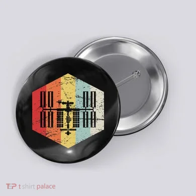 Retro International Space Station Button