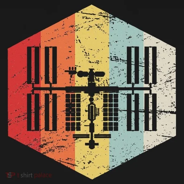 Retro International Space Station Bucket Hat