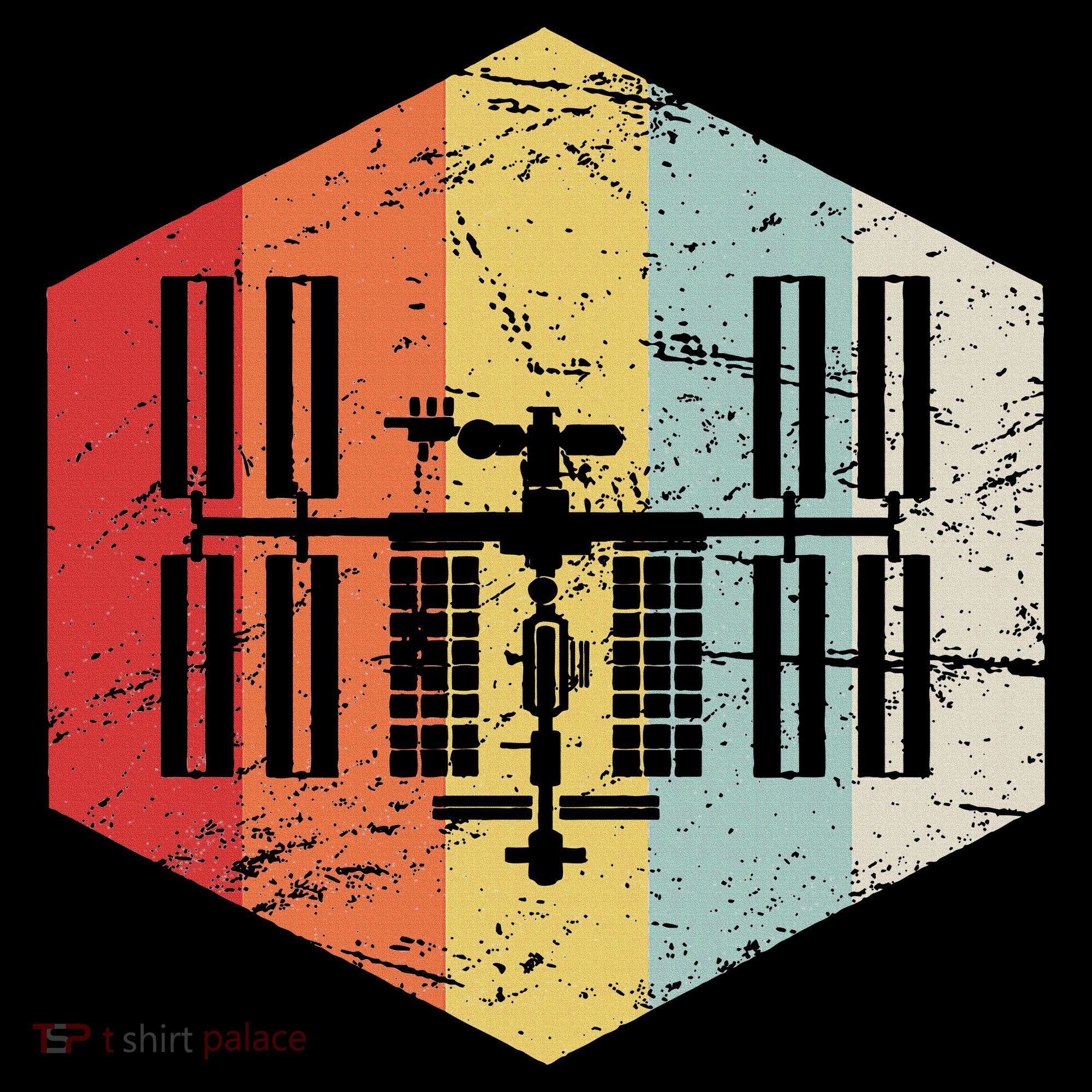 Retro International Space Station Women's Hoodie