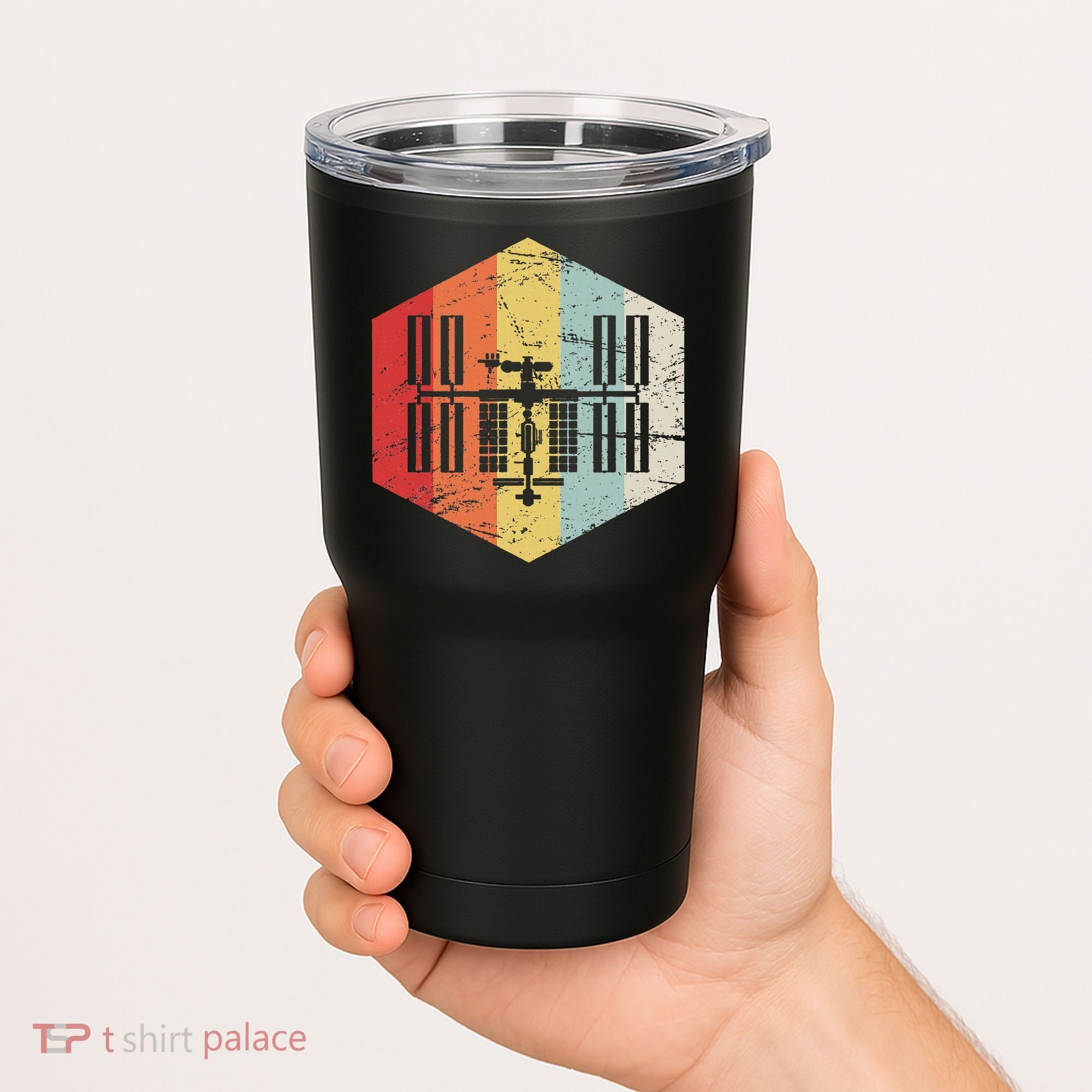 Retro International Space Station Tumbler