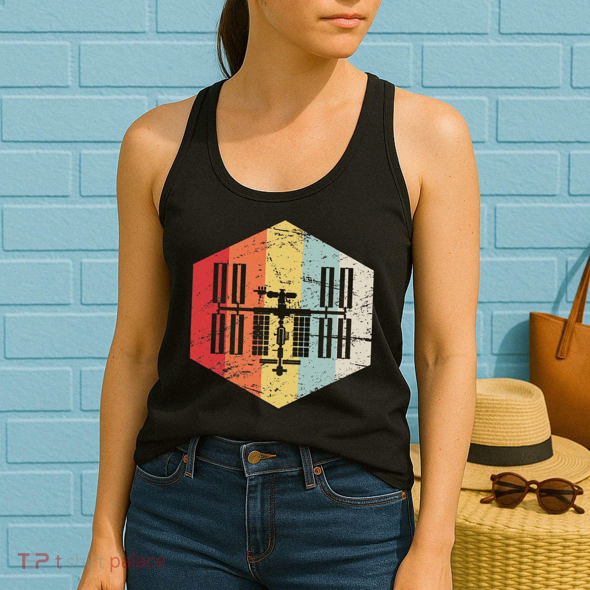 Retro International Space Station Women's Tank Top