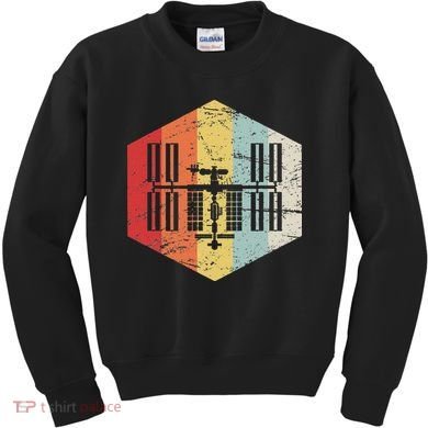 Retro International Space Station Kids Sweatshirt