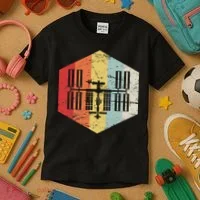 Retro International Space Station Kids T-Shirt thumb 3