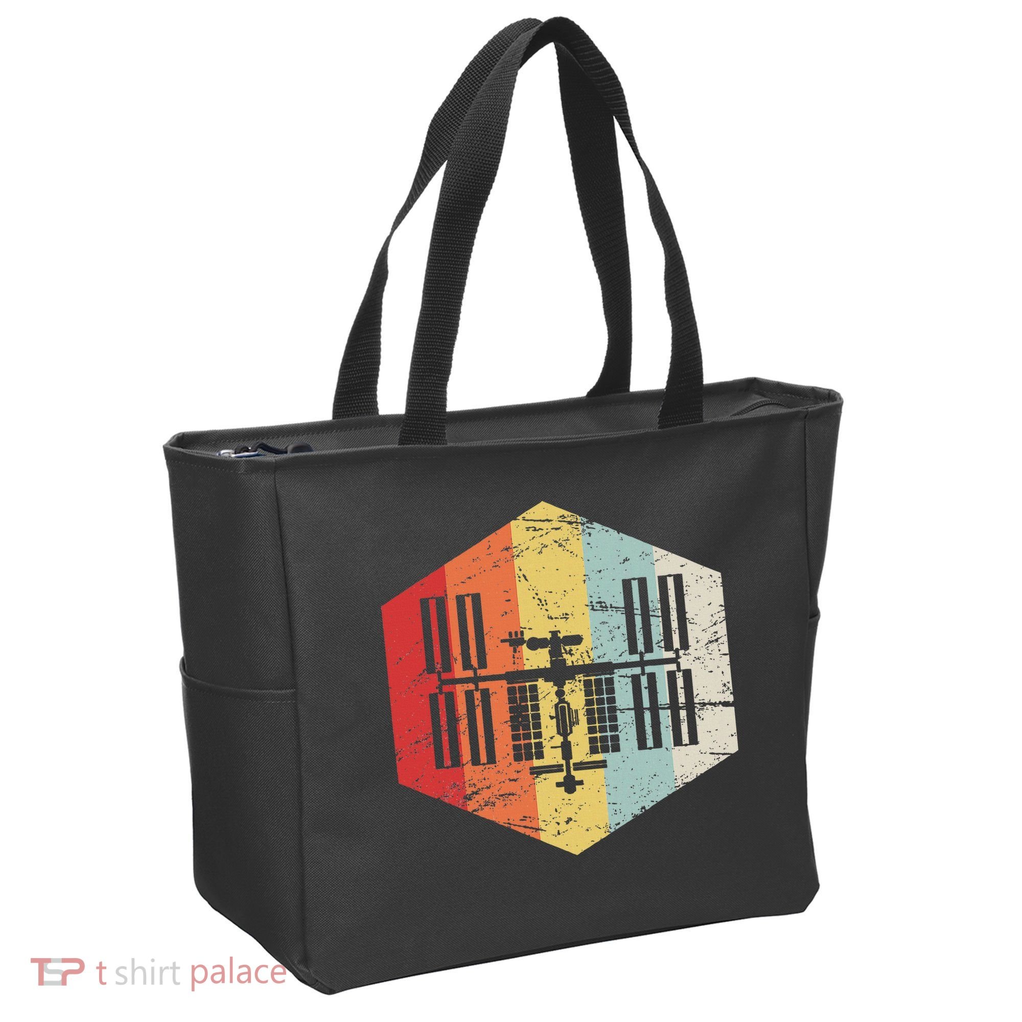 Retro International Space Station Tote Bag