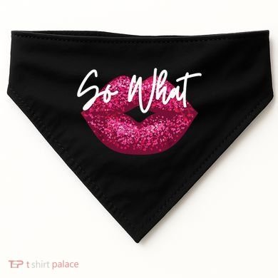 Retro I So What Funny USA-Made Doggie Bandana