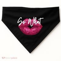 Retro I So What Funny USA-Made Doggie Bandana thumb 0