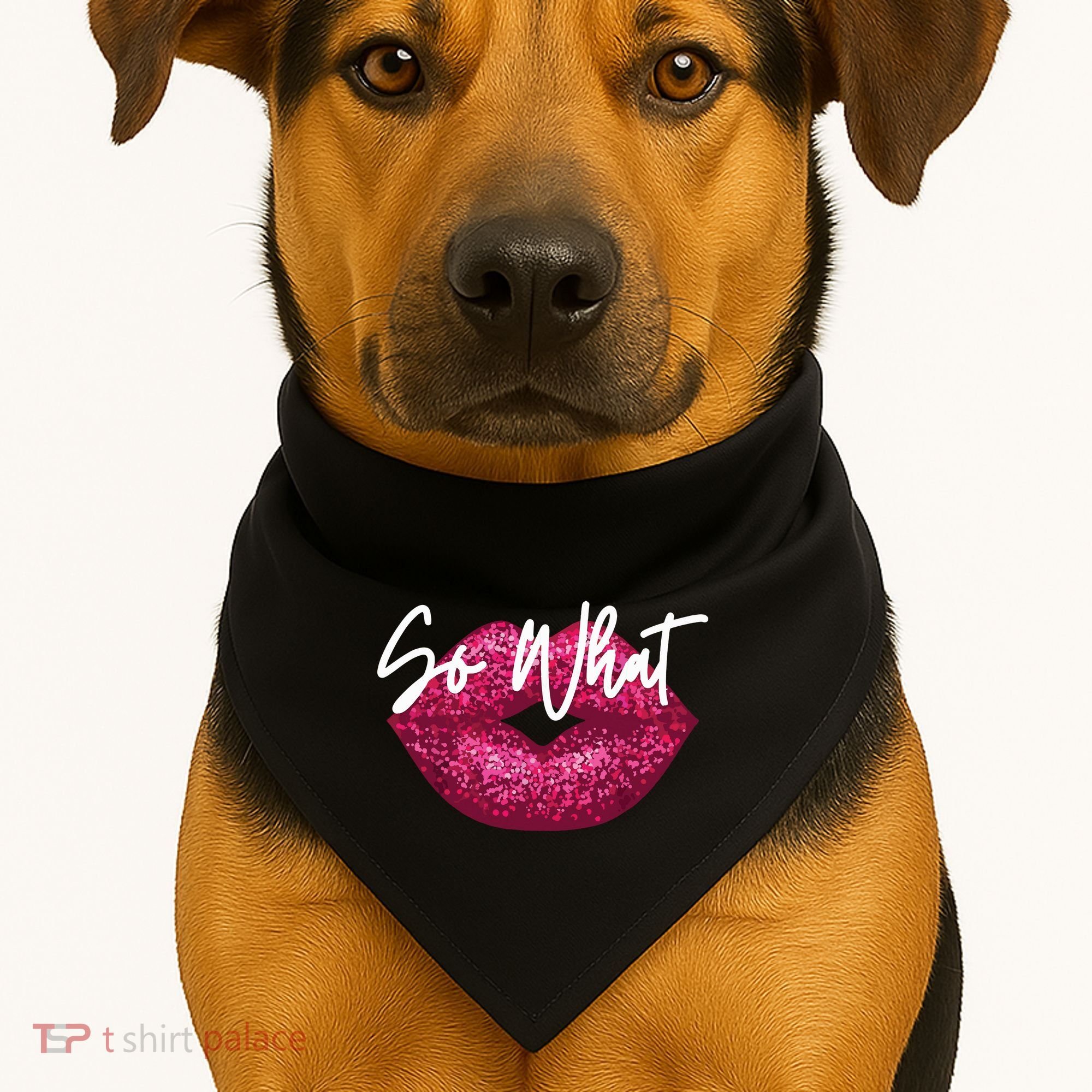 Retro I So What Funny USA-Made Doggie Bandana