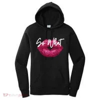 Retro I So What Funny Women's Hoodie thumb 0