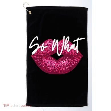 Retro I So What Funny Golf Towel