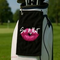 Retro I So What Funny Golf Towel thumb 2