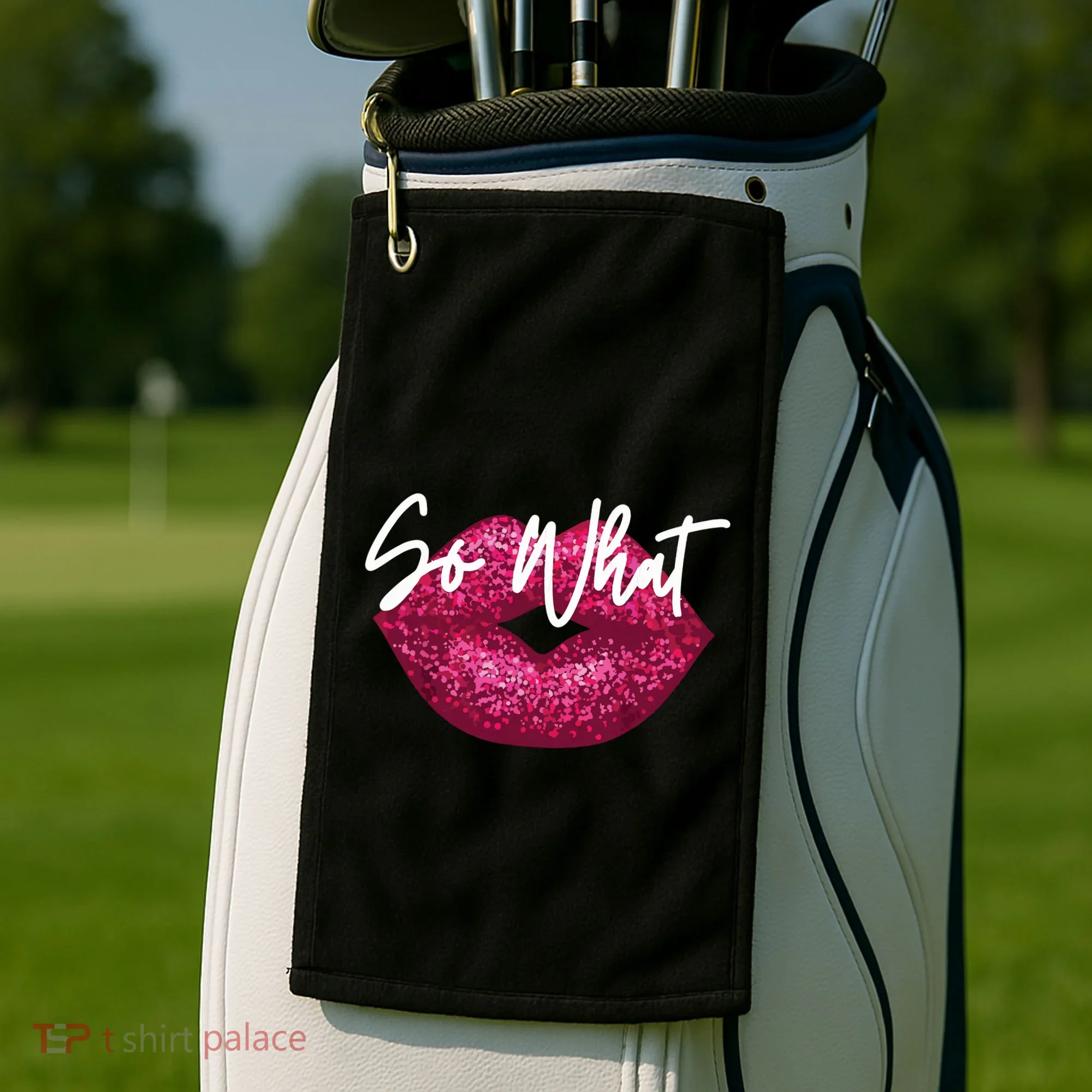 Retro I So What Funny Golf Towel