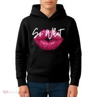 Retro I So What Funny Kids Hoodie thumb 4
