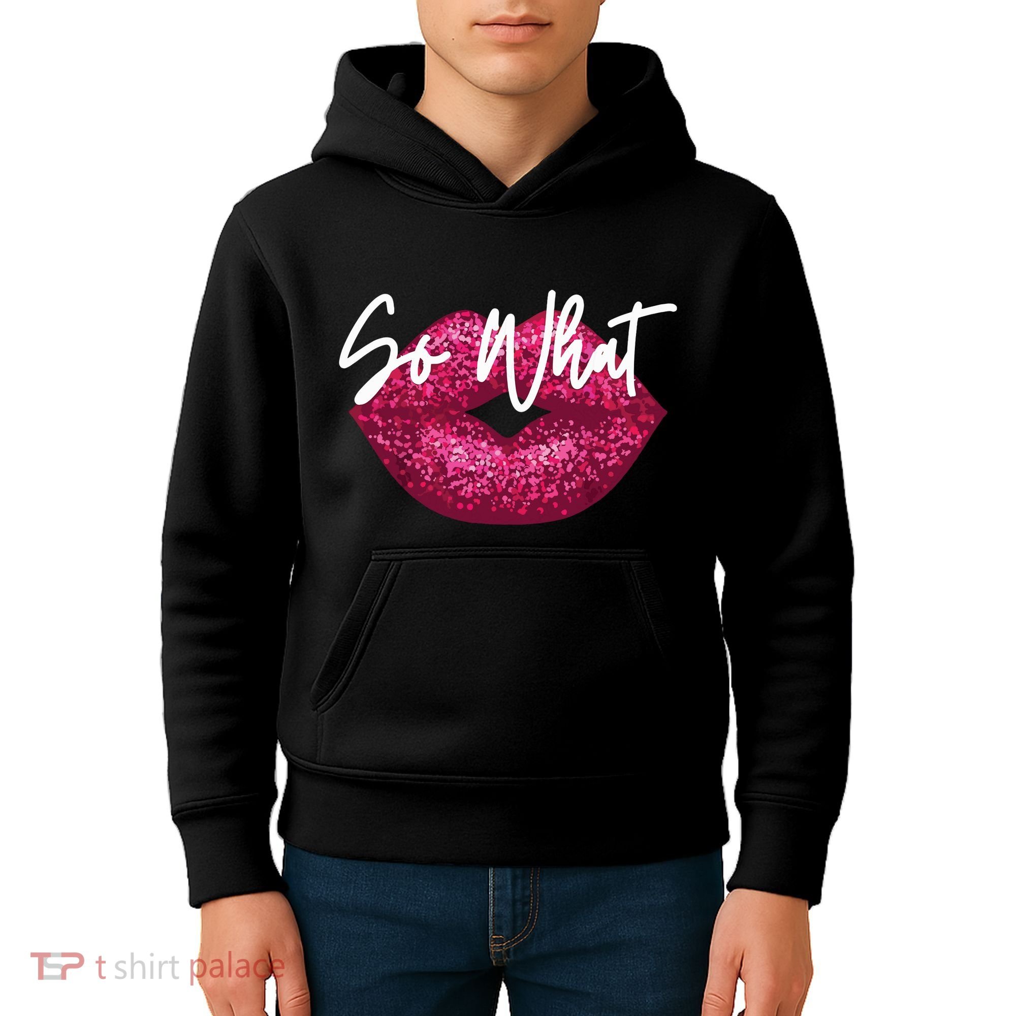 Retro I So What Funny Kids Hoodie