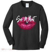 Retro I So What Funny Kids Long Sleeve Shirt thumb 0